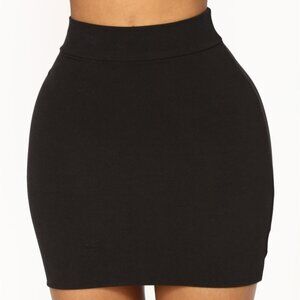 Black Cotton Skirt